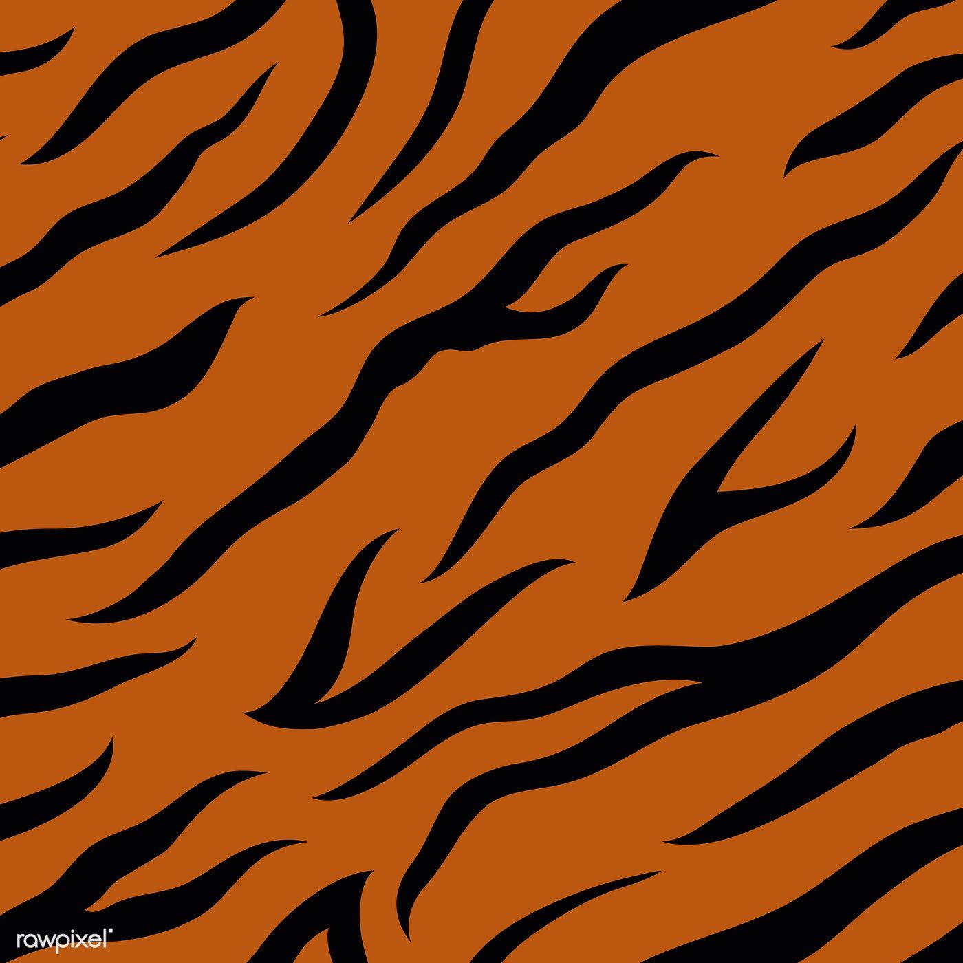 1400x1400 Tiger Stripes Seamless Vector Pattern Free Image