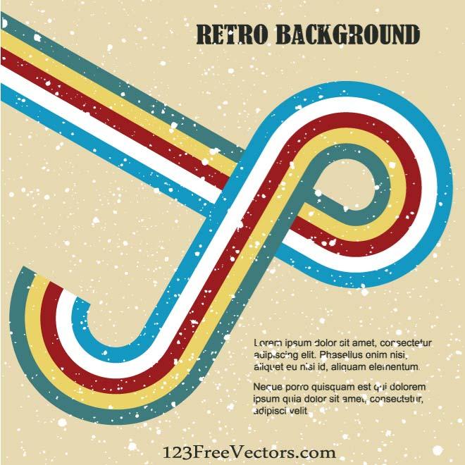 660x660 Vintage Colorful Stripes Vector