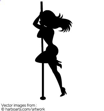 Download Stripper Silhouette 335x355 Download Stripper Silhouette