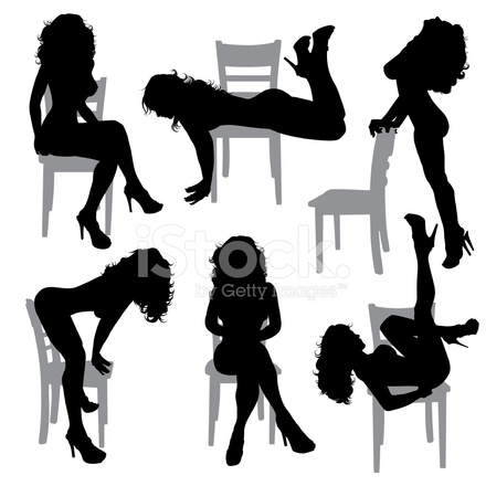 Female Stripper Silhouettes Stock Vector 440x440 Female Stripper Silhouettes Stock Vector