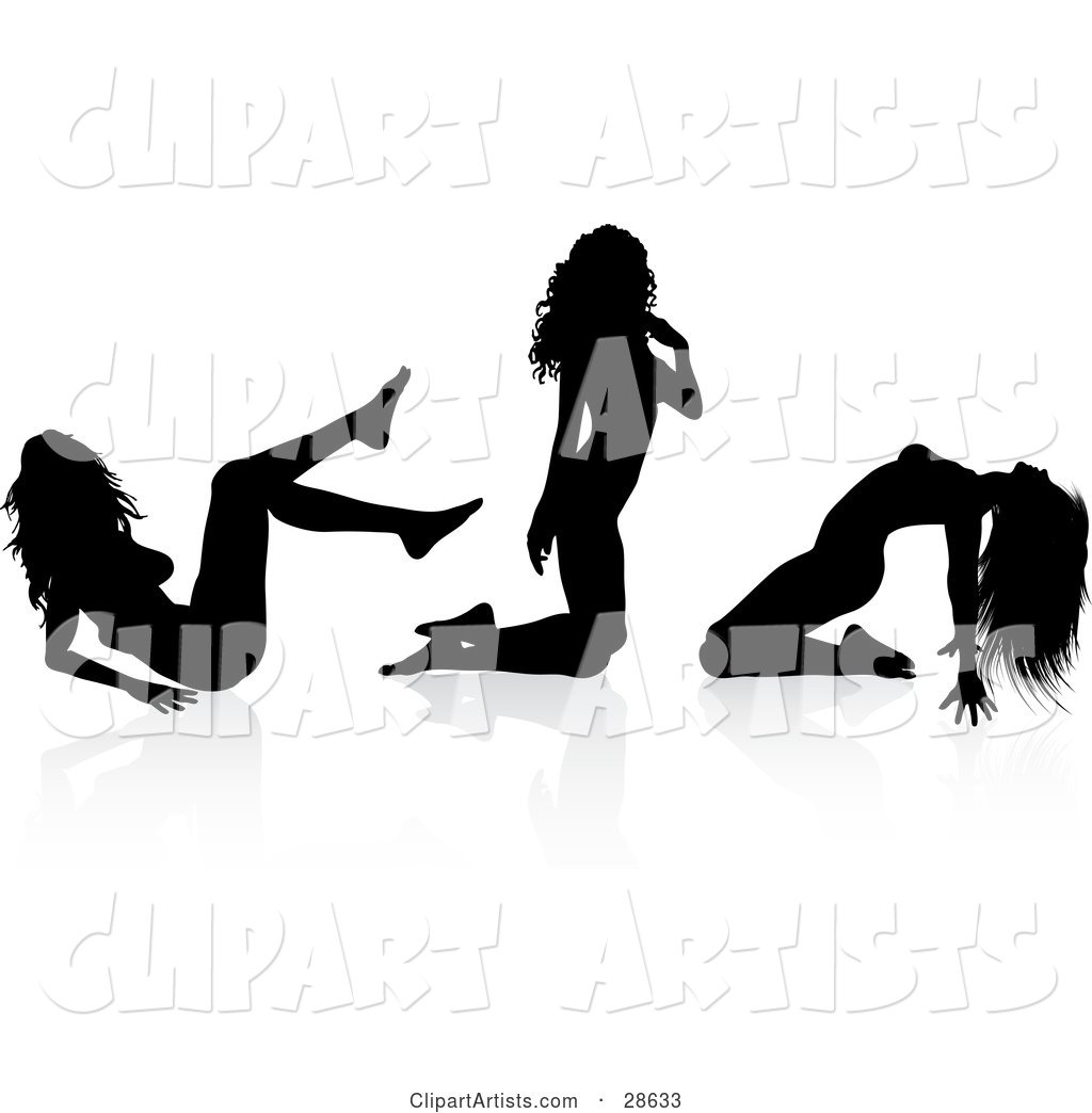 Sexy Black Silhouetted Female Stripper In Three Different Poses 1024x1044 Sexy Black Silhouetted Female Stripper In Three Different Poses