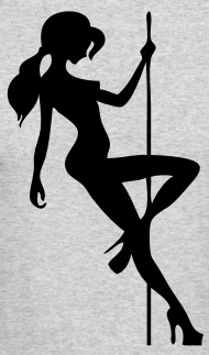 Stripper Pole Dancer Silhouette Darr Men's Longsleeve Shirt 190x323 Stripper Pole Dancer Silhouette Darr Men's Longsleeve Shirt