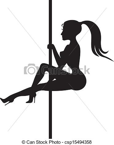 Clipart Vector Of Striptease 371x470 Clipart Vector Of Striptease