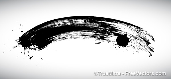 Download Free Brush Stroke Element Vector Illustration 600x278 Download Free Brush Stroke Element Vector Illustration