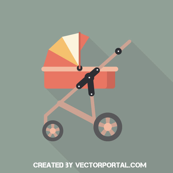 660x660 Baby Stroller Vector Graphics