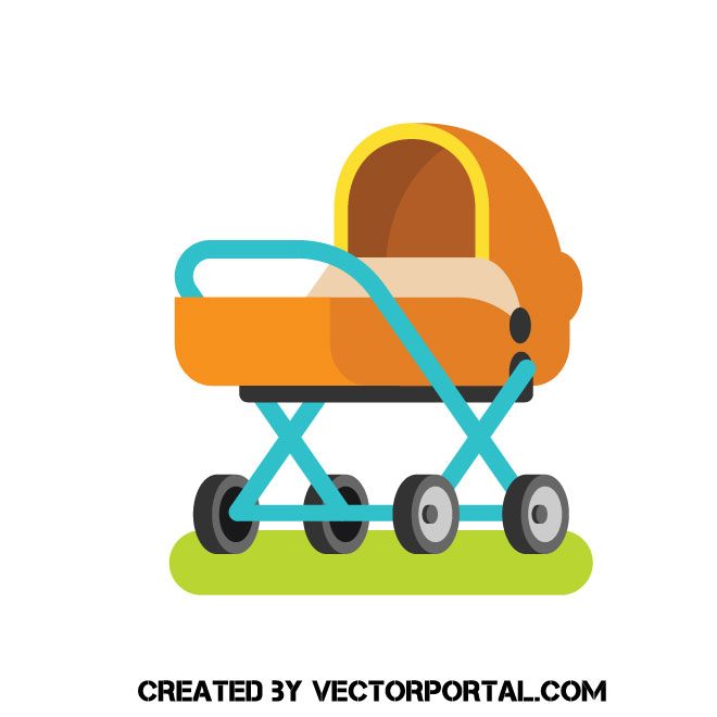 660x660 Baby Stroller Vector Image Various Vectors Baby Strollers