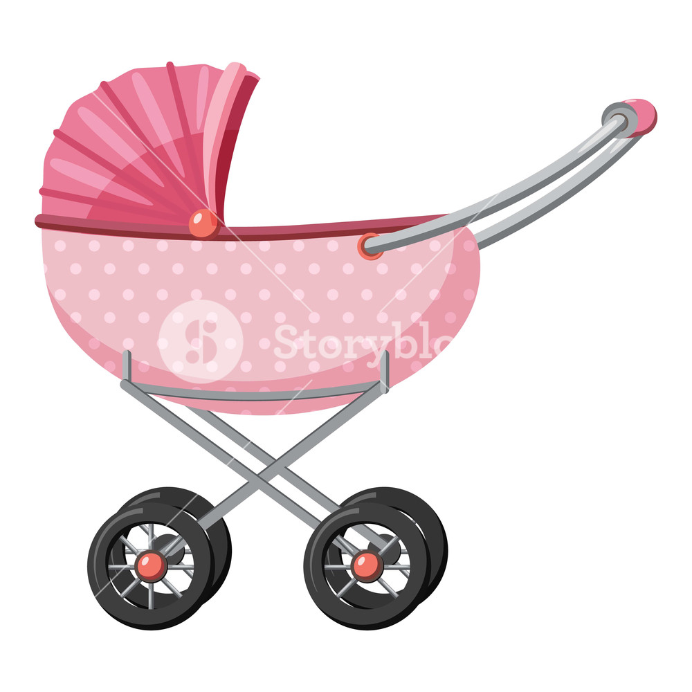 1000x1000 Children Stroller Icon Cartoon Illustration Of Children Stroller