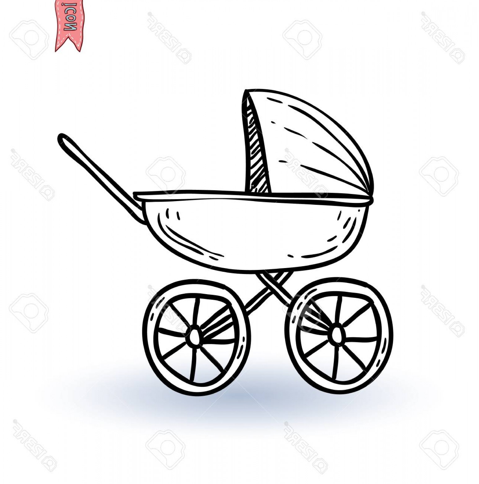 1544x1560 Photostock Vector Baby Stroller Vector Illustration Soidergi