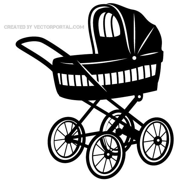600x600 Baby Stroller Vector Art Free Baby Stroller Baby