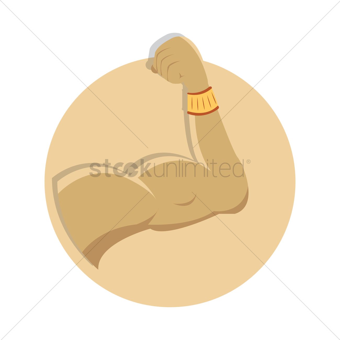 Strong Arm Vector Image 1300x1300 Strong Arm Vector Image