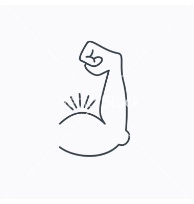Biceps Muscle Icon Bodybuilder Strong Arm Sign Vector Doodles 380x400 Biceps Muscle Icon Bodybuilder Strong Arm Sign Vector Doodles