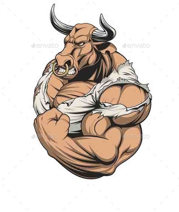 590x700 Ferocious Strong Bull
