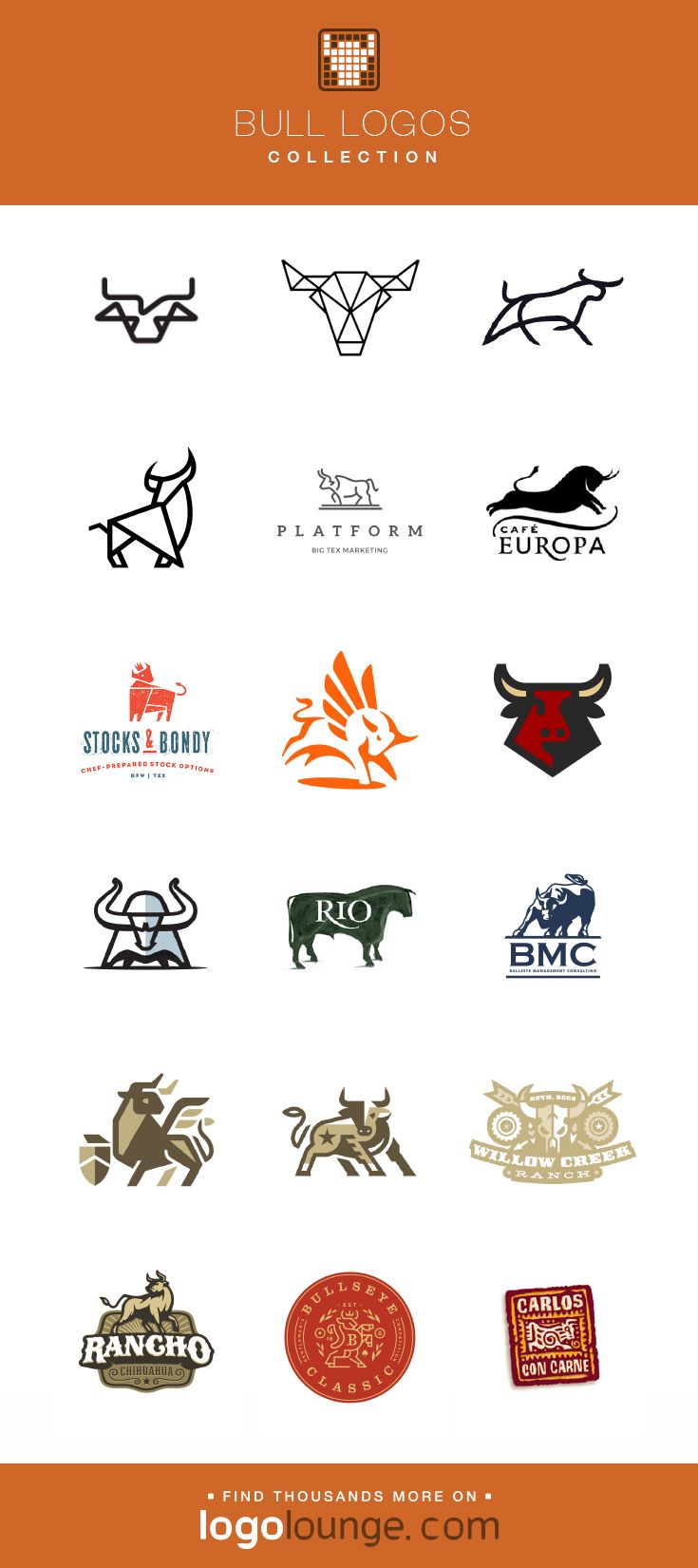 735x1650 Logo Collection Bull Vector Logo Designs Cow, Horns, Hoof