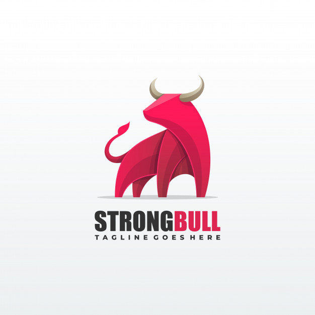 626x626 Strong Bull Illustration Vector Template Vector Premium Download