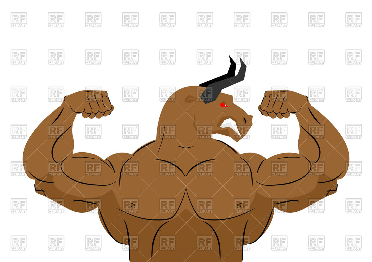 1200x845 Angry Bull Strong Athlete Vector Image Of Sport And Leisure
