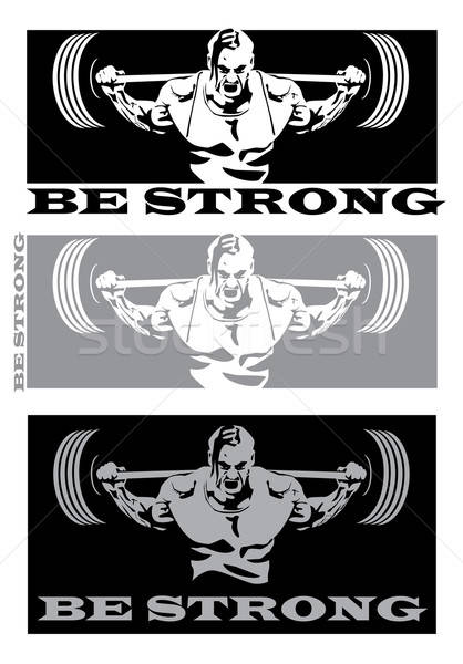 Strong Man Vector Illustration Andrii Stepaniuk 418x600 Strong Man Vector Illustration Andrii Stepaniuk
