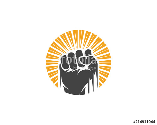 500x400 Hand Strong Vector Icon Illustration Stock Image And Royalty Free
