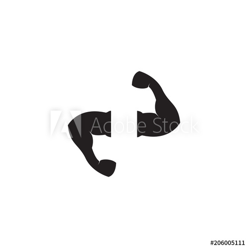 500x500 Muscle Strong Vector Icon