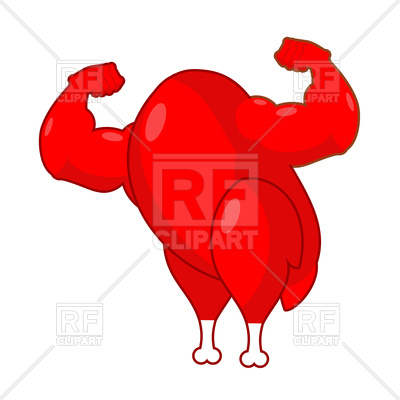 400x400 Red Rooster Strong Vector Image Of Food And Beverages Maryvalery