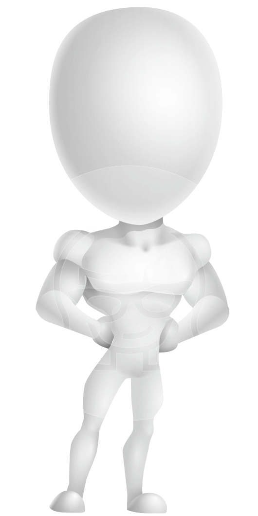 530x1060 Strong Vector Man With Muscles Cartoon Character Aka Vincent
