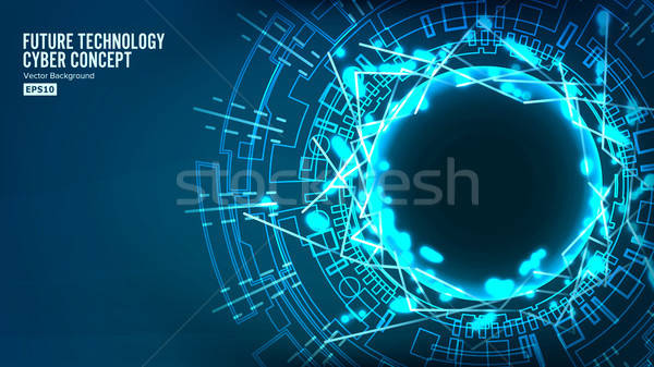 600x337 Futuristic Technology Connection Structure Vector Abstract