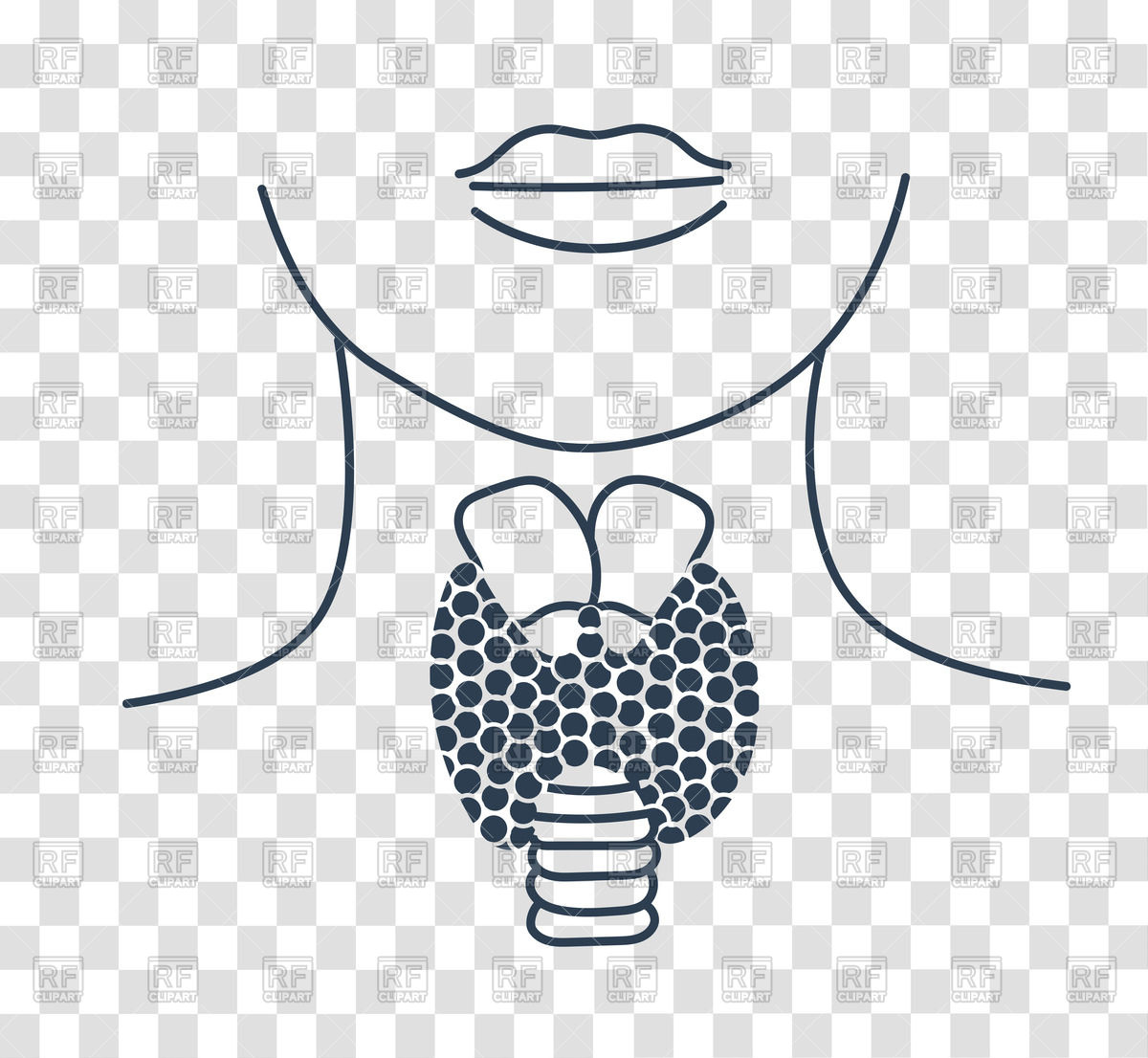 1200x1106 Icon Of Thyroid Structure Vector Image Of Healthcare, Medical
