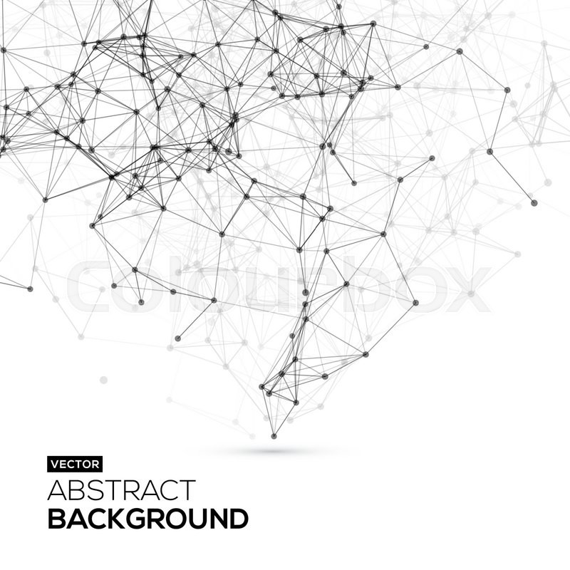 800x800 Low Poly, Molecule And Communication Stock Vector Colourbox