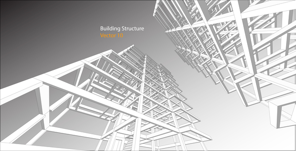 600x307 Building Structure Vector Illustration