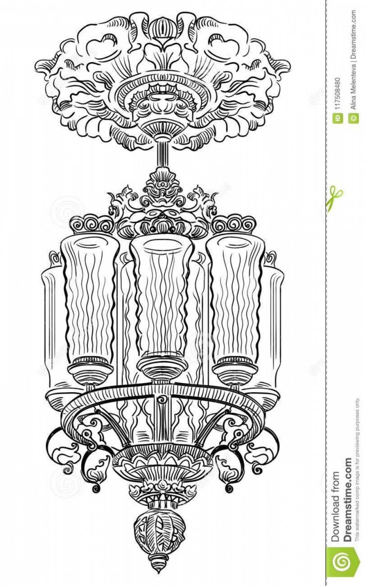 1168x1872 Chandelier Drawing Vector Hoodamathrun