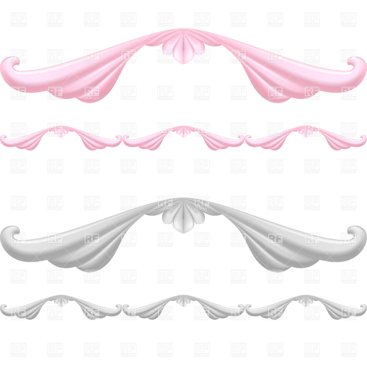 1200x1200 Curly Stucco Work Style Decorative Vignette Vector Image