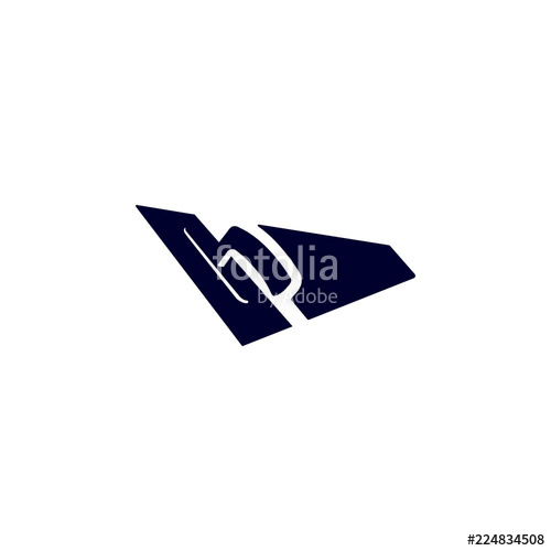 500x500 Stucco Plasterer Logo Left Angled Straight Stock Image