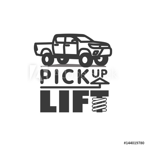Pickup Truck Car Logo Template Lift Body Vector Illustration 500x500 Pickup Truck Car Logo Template Lift Body Vector Illustration