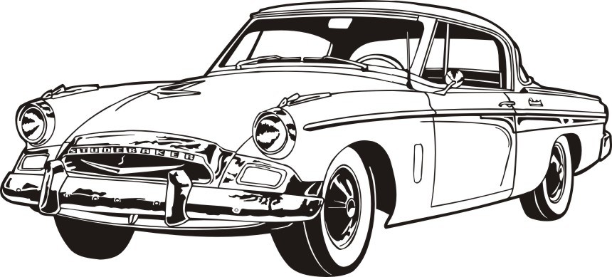 Studebaker Car Graphic Design Vector 860x389 Studebaker Car Graphic Design Vector