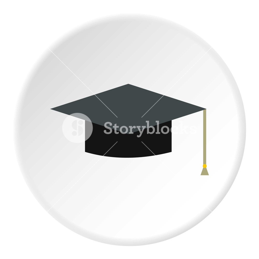 1000x1000 Hat Student Icon Flat Illustration Of Hat Student Vector Icon
