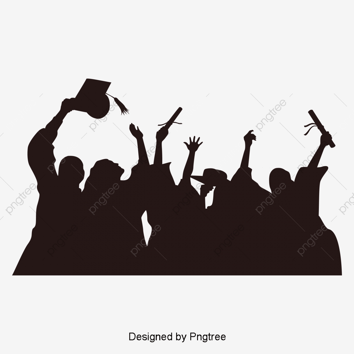 1200x1200 Vector Graduate Student Photo Silhouette Element, Cartoon, Simple