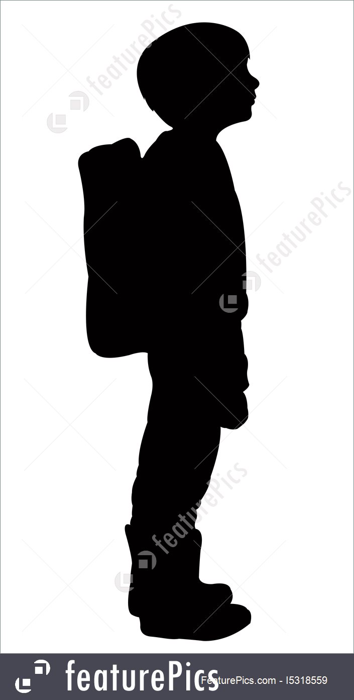 705x1392 A Student Silhouette Vector Stock Illustration