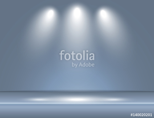 500x385 Spotlight Gray Blue Light Rays Room Studio Background Vector