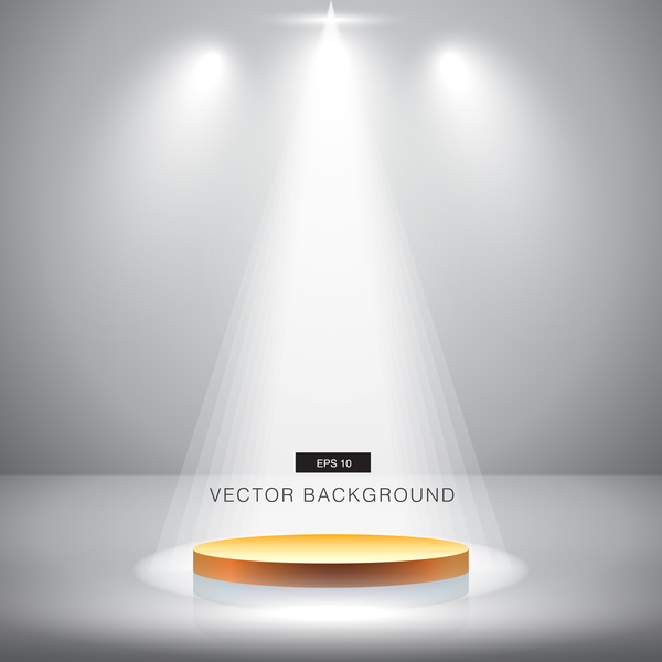 600x600 White Spotlight With Studio Background Vector Free Download