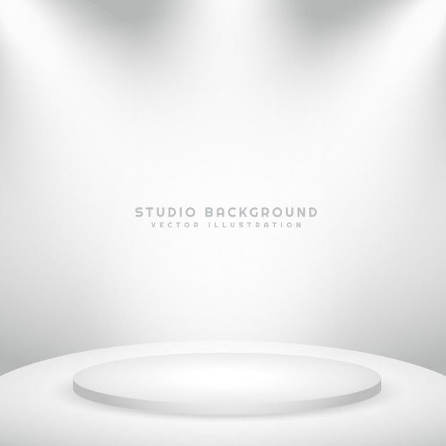 626x626 White Studio Background With Podium Free Vector Branding