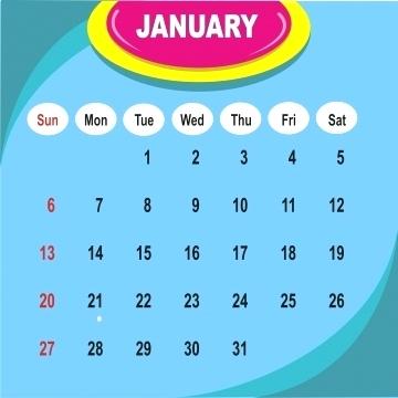 360x360 Calendar Month Poster Vector Template Design And Wall Calendars