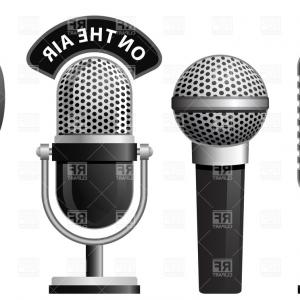 300x300 Photostock Vector Flat Studio Microphone Vector Art Illustration