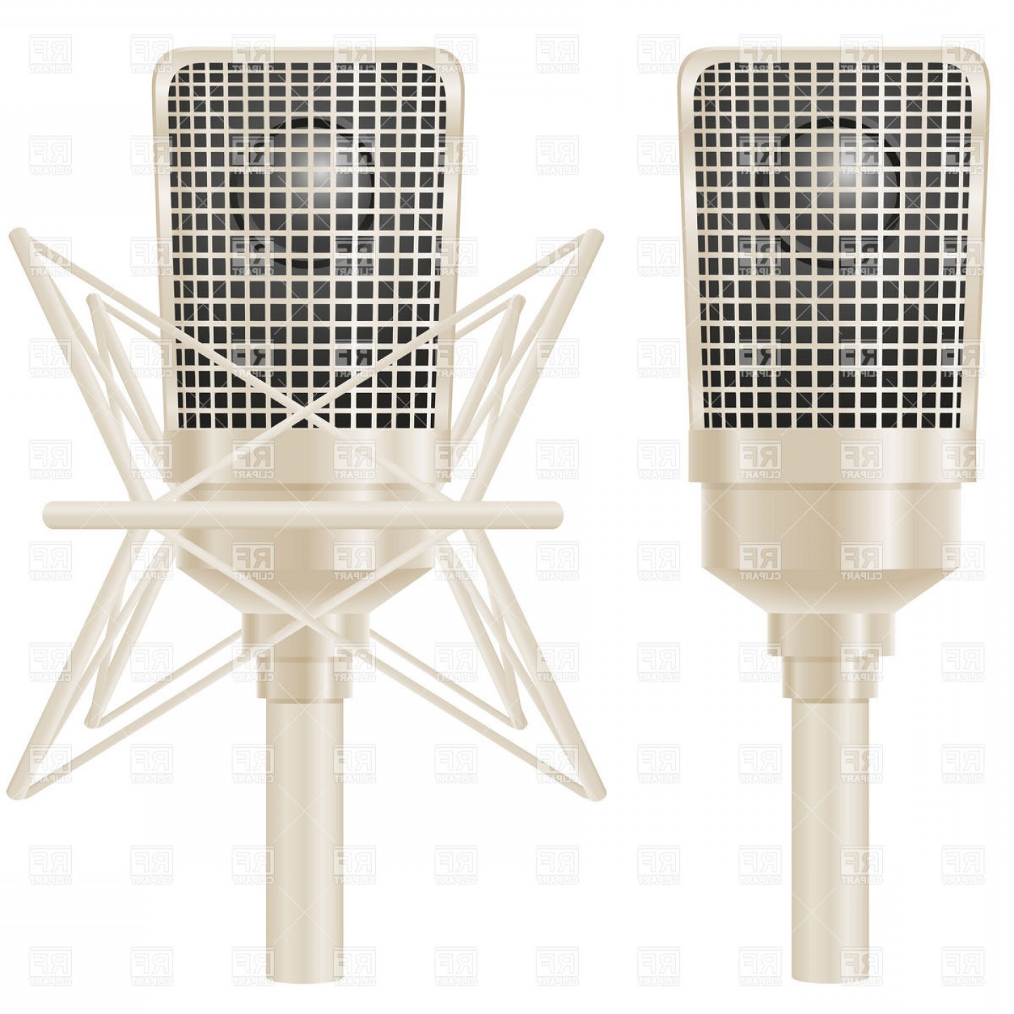 1440x1440 Studio Microphone Vector Hoodamathrun