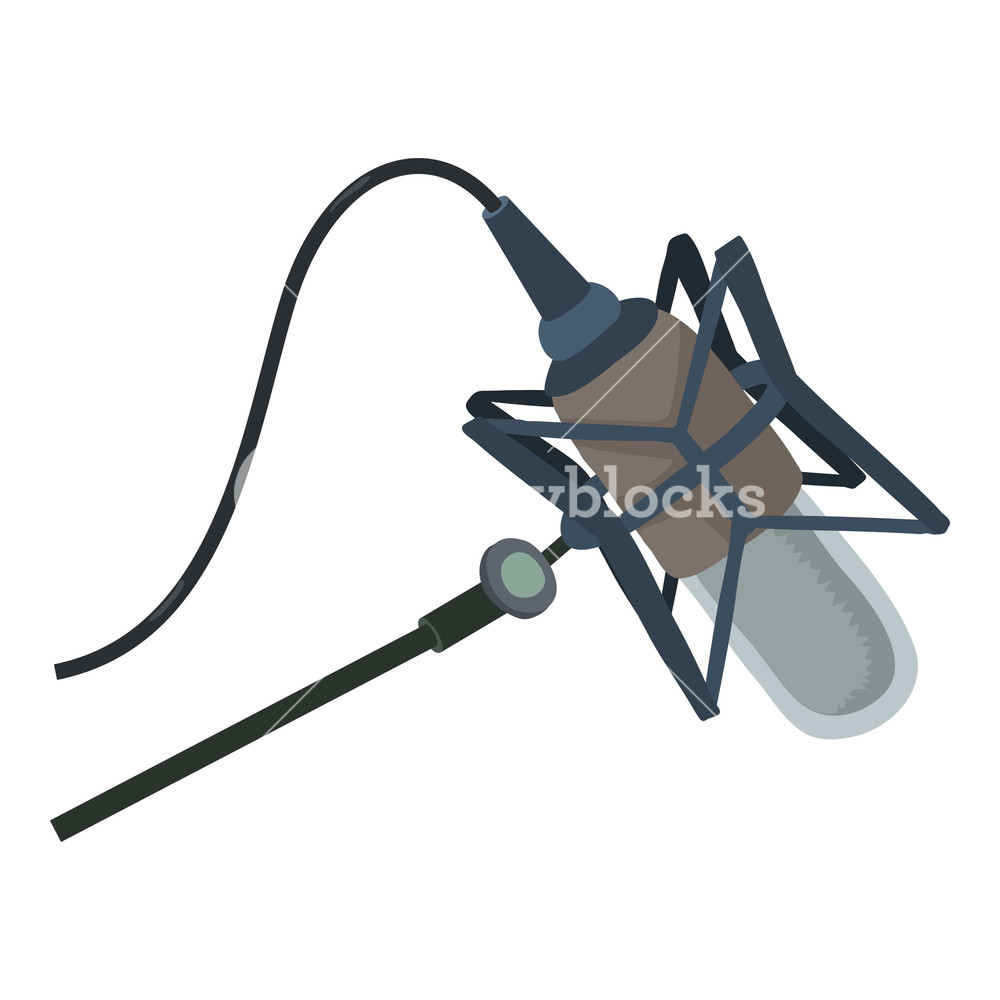 1000x1000 Studio Microphone Icon Cartoon Illustration Of Studio Microphone