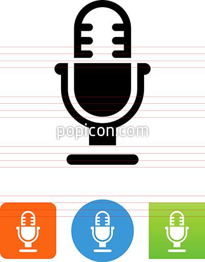 400x510 Vector Studio Microphone Icon