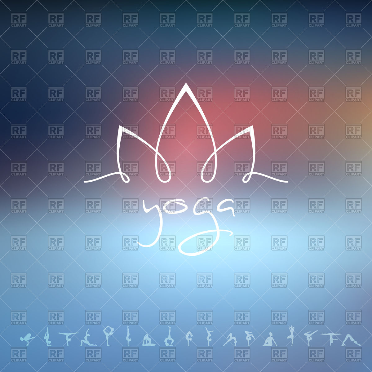 1200x1200 Lotus Logo For Yoga Studio Vector Image Of Backgrounds, Textures