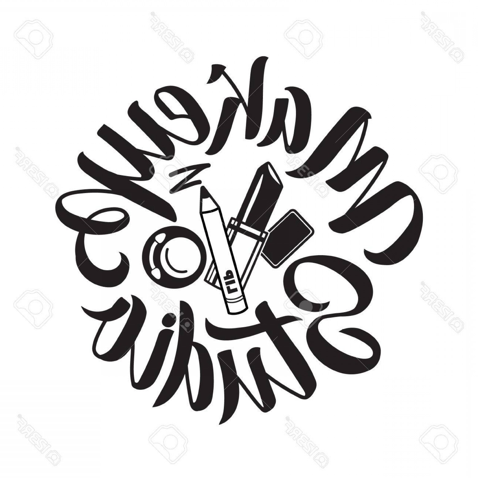 1560x1560 Photostock Vector Makeup Studio Vector Logo Illustration