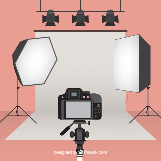 626x626 Equipped Photography Studio Vector Free Download