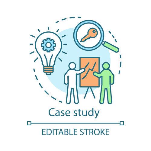 500x500 Marketing Technology Case Study Vector Free Download