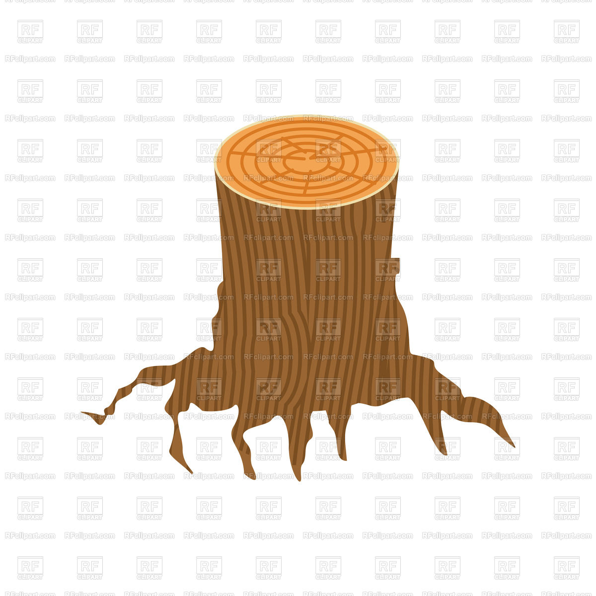 1200x1200 Stump On White Background Vector Image Of Icons And Emblems