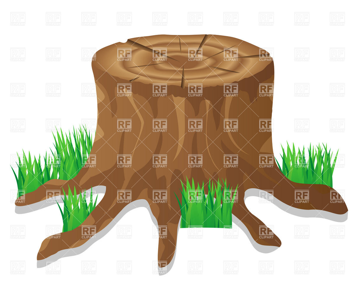 1200x987 Tree Stump Vector Image Of Plants And Animals Konturvid